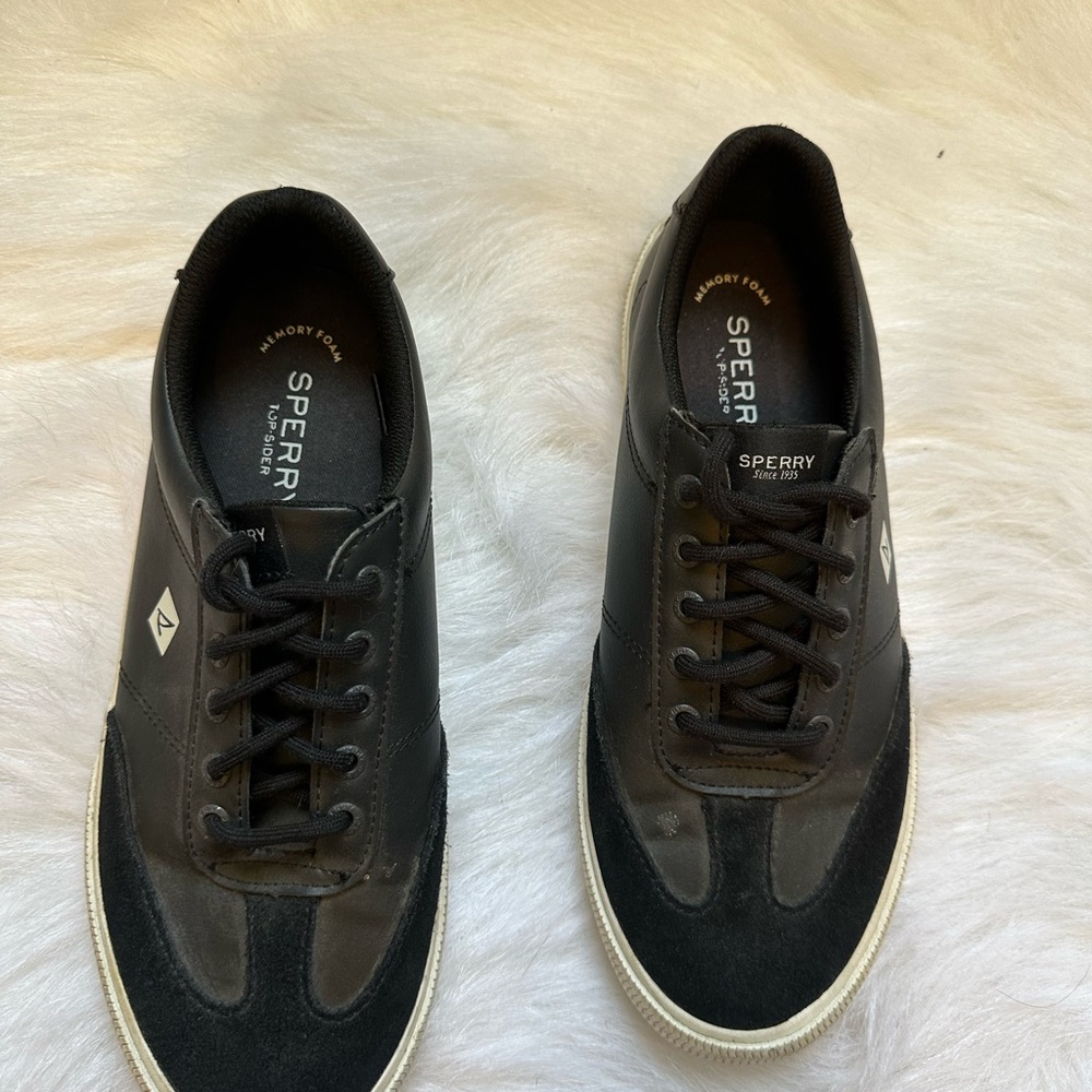 Sperry top sider black sneakers size 8.5 - Picture 4 of 8